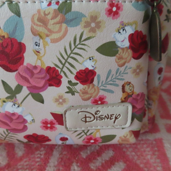 Loungefly Disney Sleeping Beauty Floral Mini Backpack Clock Teapot Candle - Picture 2 of 8